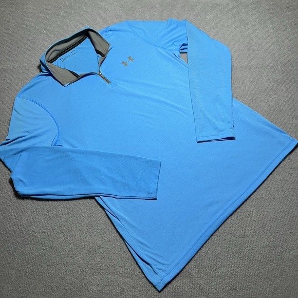 Under Armour Threadborne 1/4 Zip Pullover‎ Mens Medium Active Long Sleeve - Picture 1 of 7